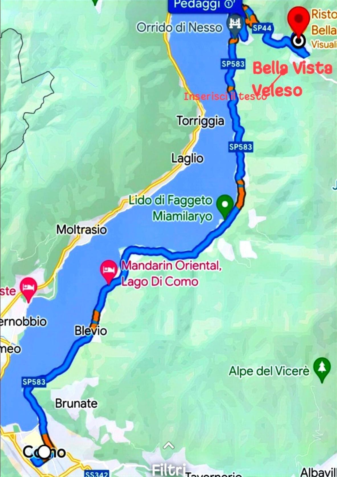 Ristorante Bellavista Con Locanda Veleso Экстерьер фото